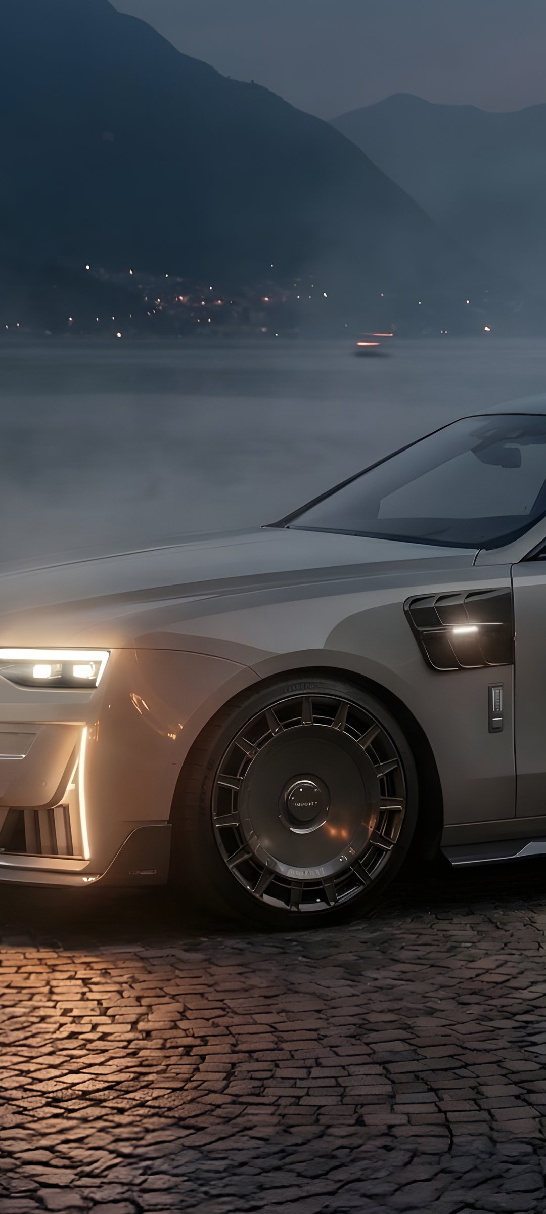 Rolls-Royce Ghost в обвесе Mansory - Обои для Samsung Galaxy M55, POCO M4/X4/X5, Xiaomi Redmi 12/13/Note 13/Note 14/Note 14S в разрешении 1080x2400
