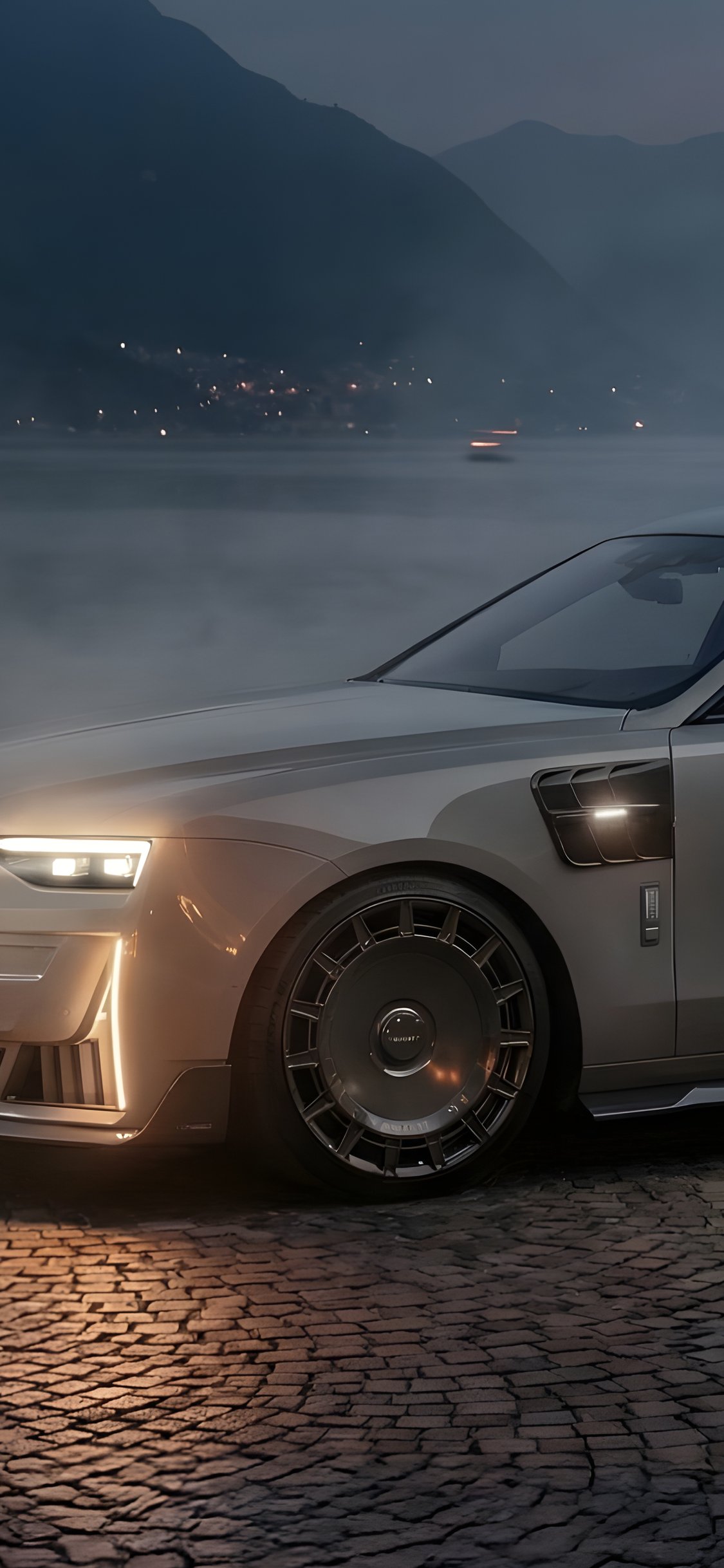 Rolls-Royce Ghost in a Mansory body kit - Wallpapers for iPhone X/XS/11 Pro in 1125x2436 resolution