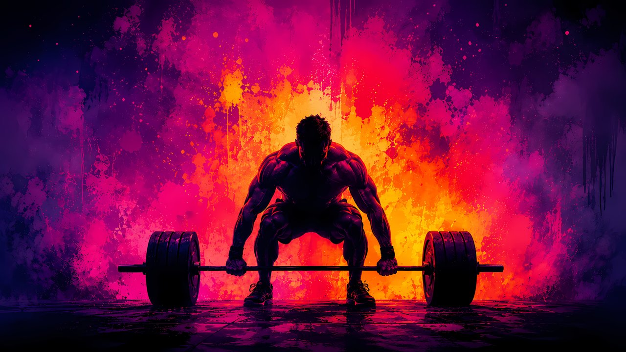 Bodybuilder Lifting a Heavy Barbell - HDV 720p wallpapers in 1280x720 resolution