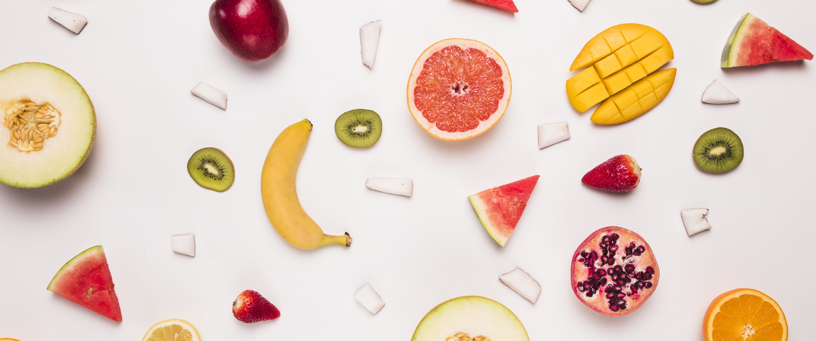 Sliced Fruit and Berry Arrangement - UltraWide 21:9 wallpapers in 3440x1440 resolution