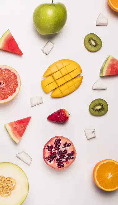 Wallpapers for Nokia, Samsung (360x640): fruit, berries, banana, arrangement