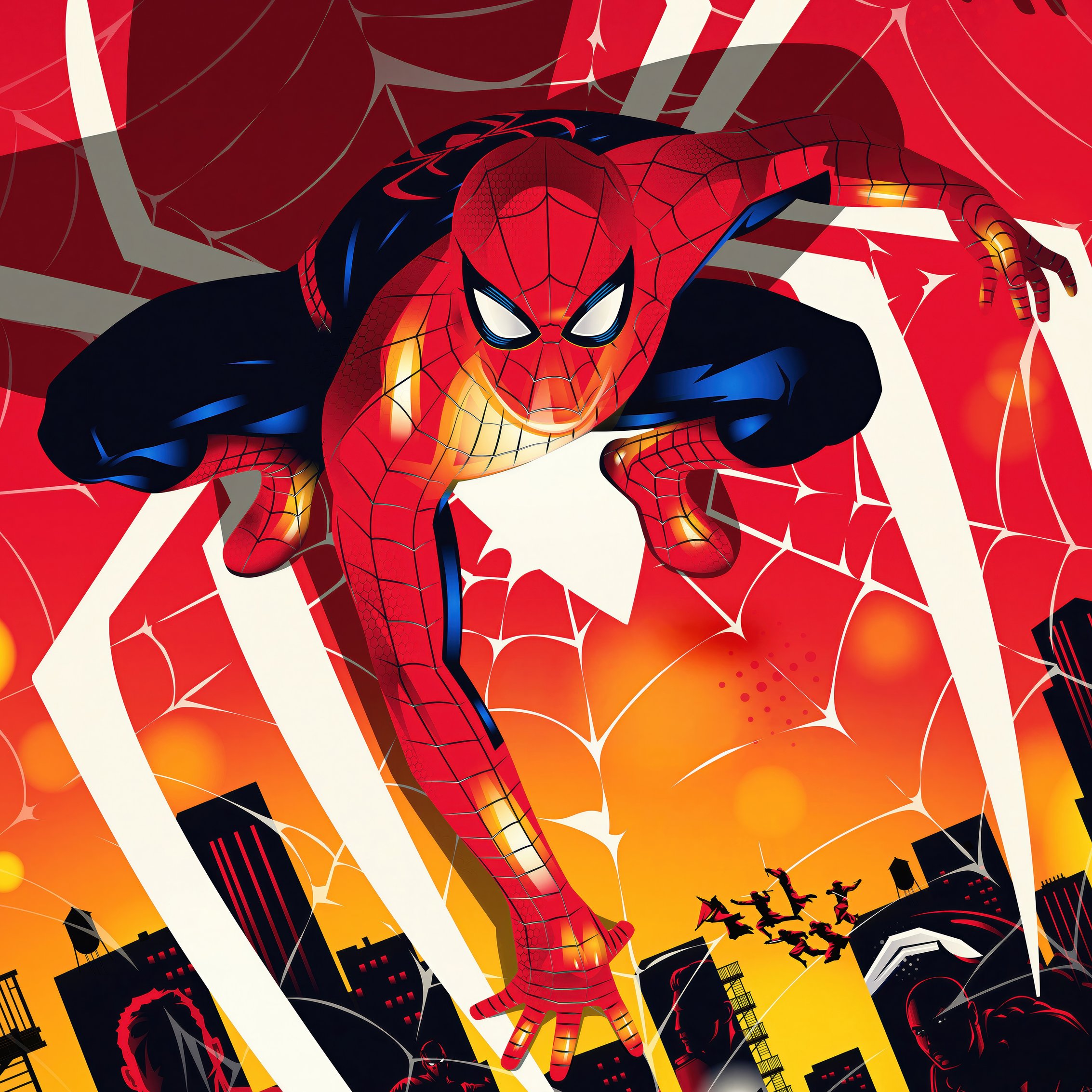 Spider-Man before jumping - Wallpapers for iPad mini 8.3″ in 2266x2266 resolution