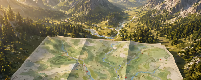 UltraWide 21:9 обои рельеф (2560x1080): горы, долина, река, лес