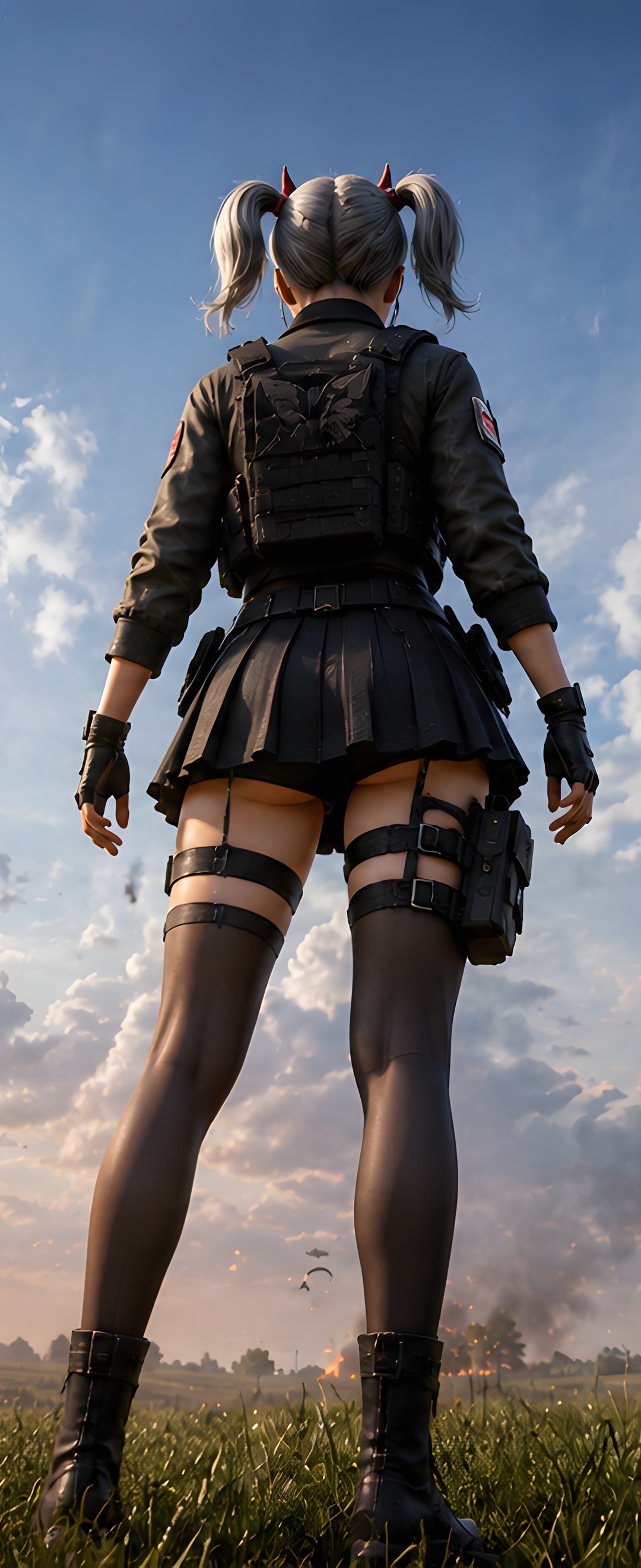 Девушка из PUBG перед битвой - Обои для Samsung Galaxy Z Flip6, Motorola Razr 2025 в разрешении 1080x2640