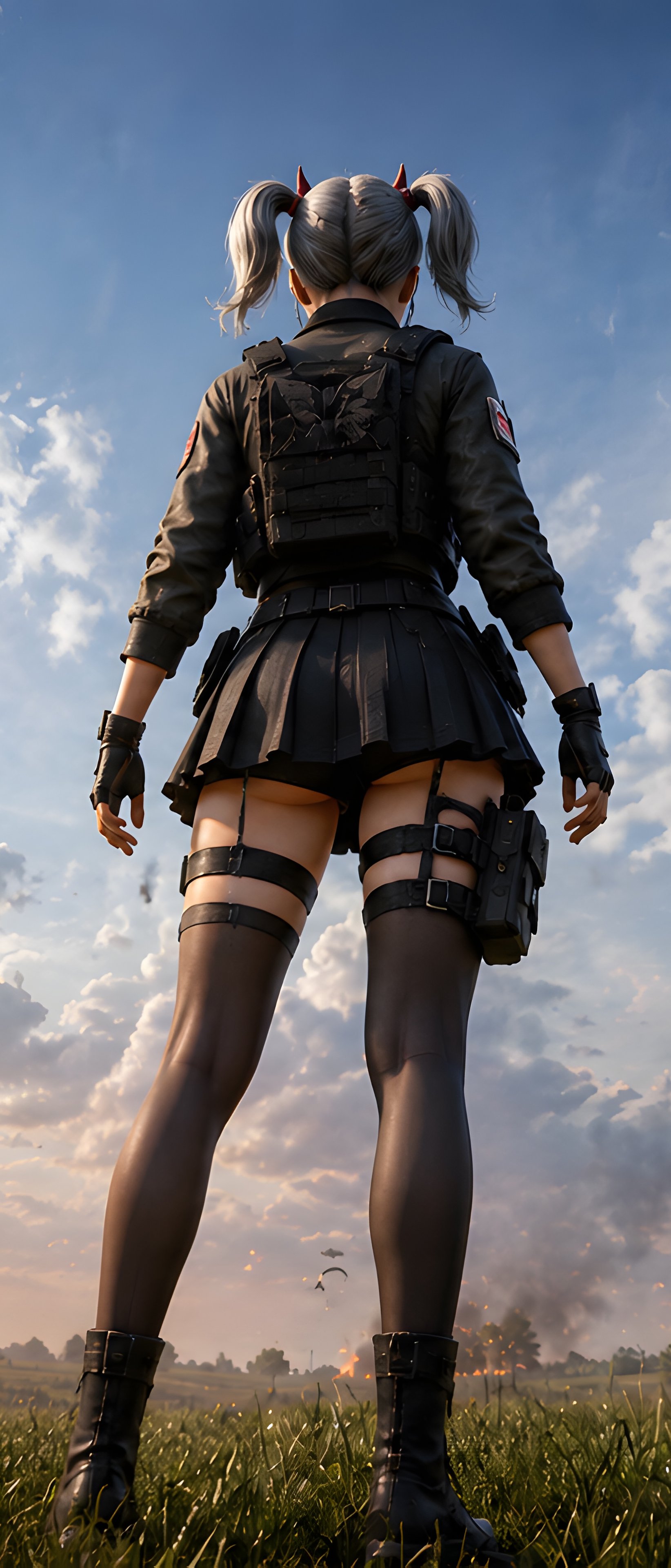 PUBG girl before the battle - Wallpapers for Sony Xperia 1/Xperia 1 III/Xperia PRO-I in 1644x3840 resolution