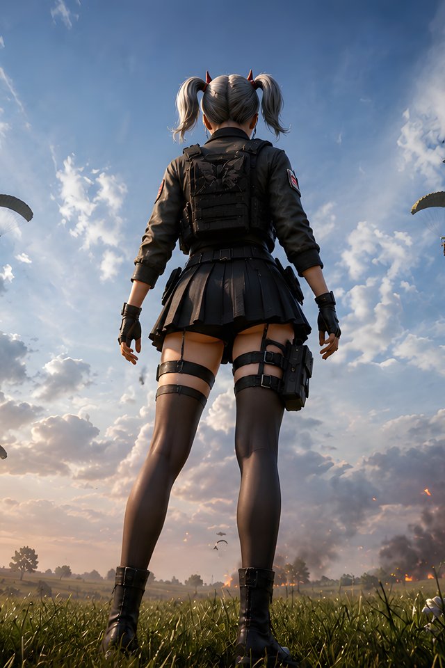 PUBG girl before the battle - Wallpapers for iPhone 4/4S in 640x960 resolution