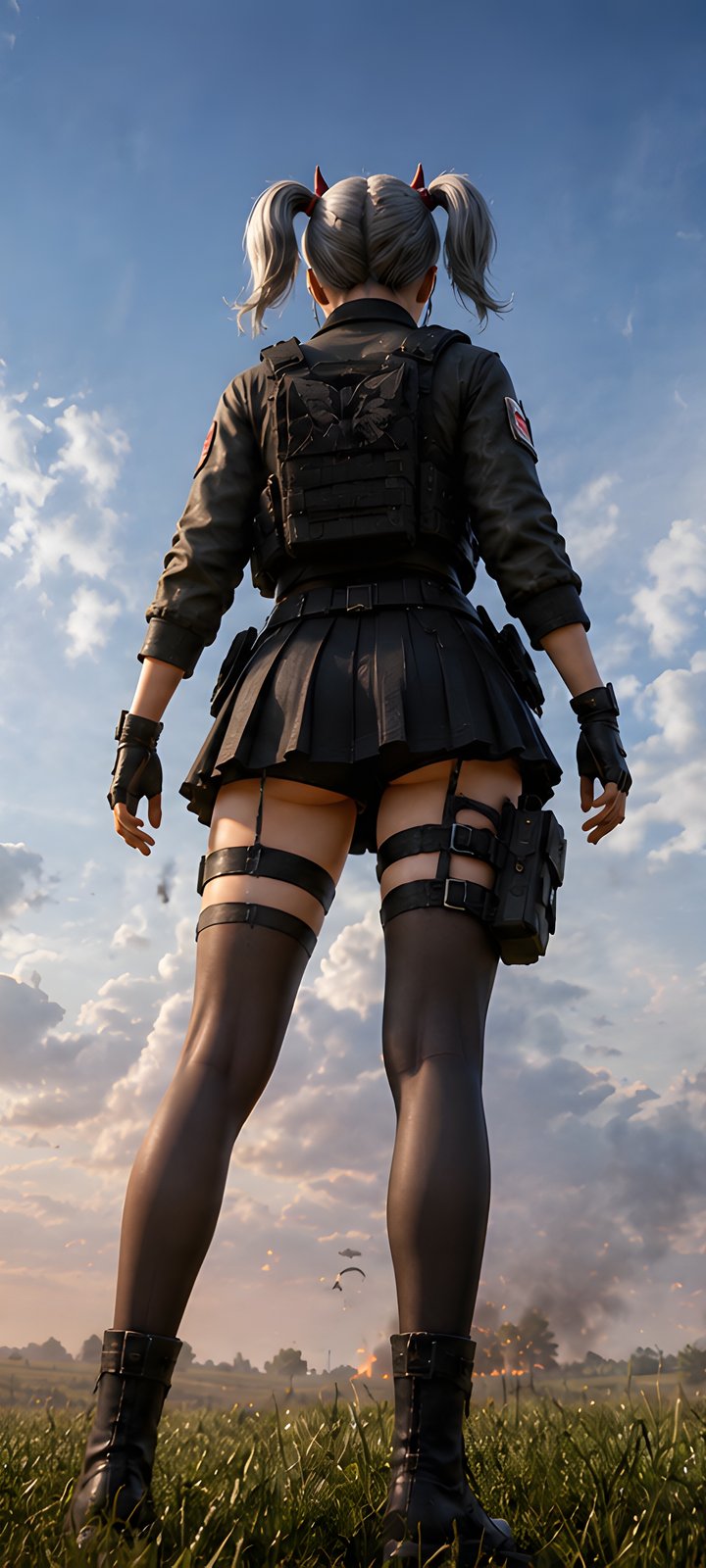 PUBG girl before the battle - Wallpapers for Xiaomi Redmi 10C/C40/C51, Samsung Galaxy A12/A02s/A03/M12 in 720x1600 resolution