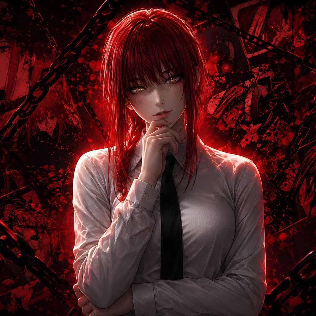 Maxim with red hair on a comic book background - Wallpapers for Apple iPad 1 in 1024x1024 resolution