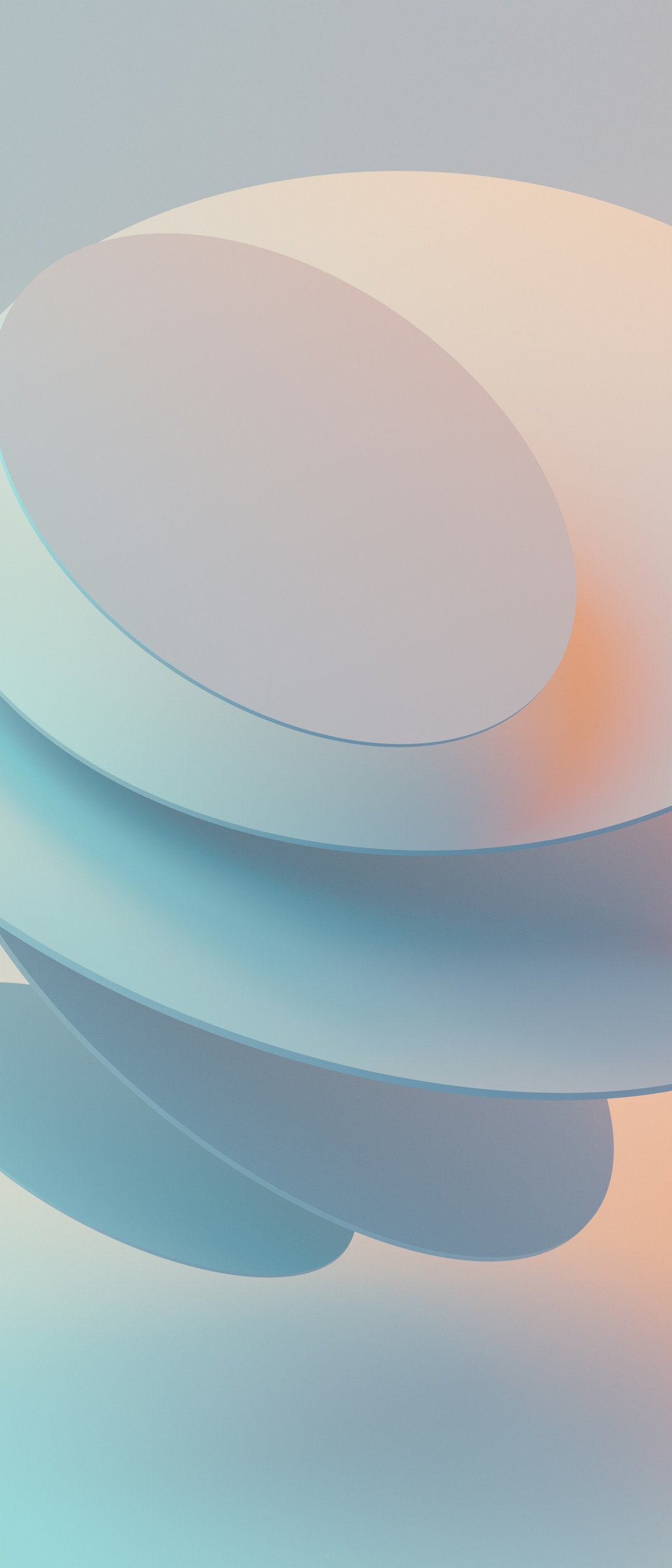 Floating layered circular shapes - Wallpapers for Samsung Galaxy Z Flip7, Sony Xperia 5 II/5 III/5 V/10 IV/10 V, Xiaomi Mix Fold 3 in 1080x2520 resolution