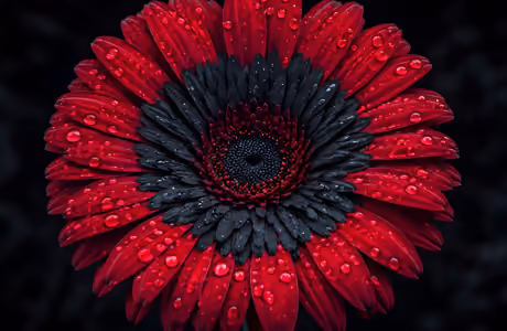WSVGA Dew wallpapers (1024x600): gerberas, petals, dew, macro