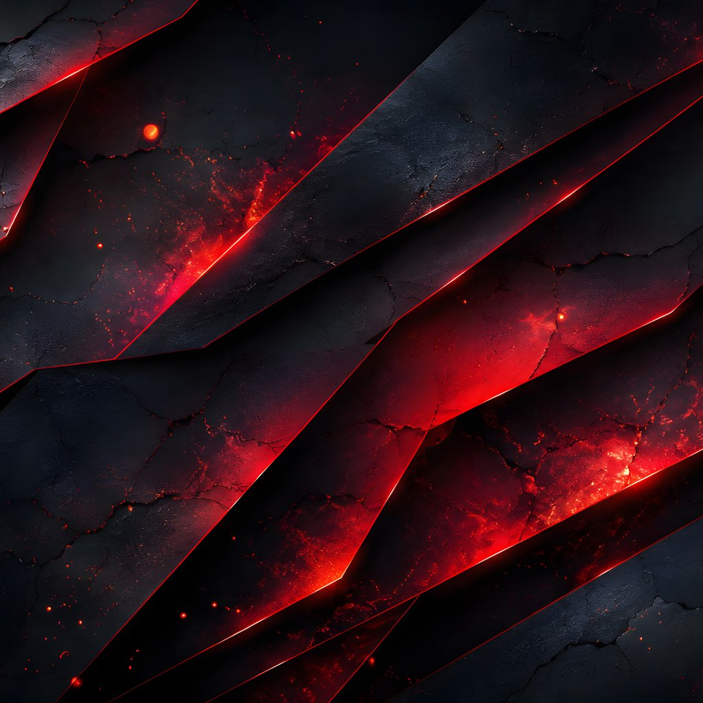 Layered Rock with Red Lava Glow - Wallpapers for Apple iPad 1 in 1024x1024 resolution
