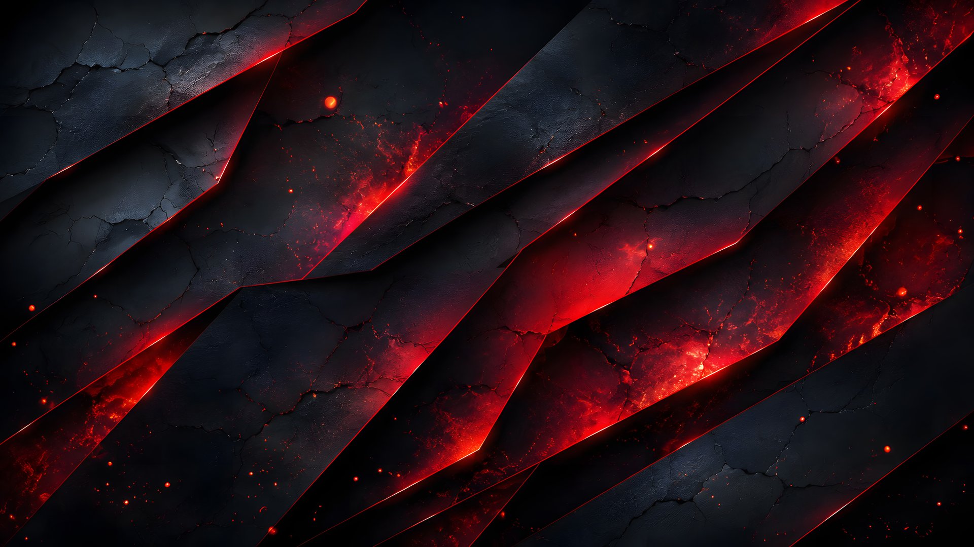 Layered Rock with Red Lava Glow - Full HD wallpapers in 1920x1080 resolution
