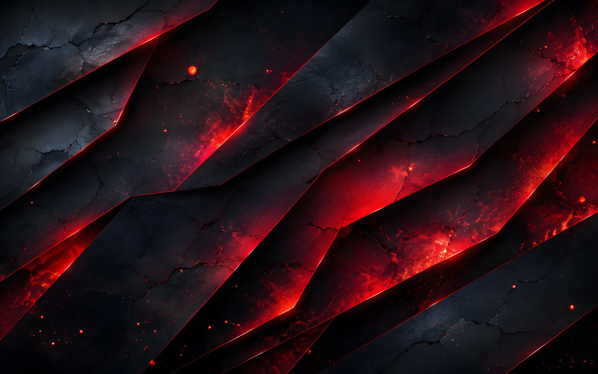 Layered Rock with Red Lava Glow - WUXGA wallpapers in 1920x1200 resolution