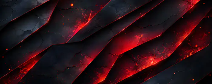 UltraWide 21:9 обои (3440x1440): скала, лава, слои, искры