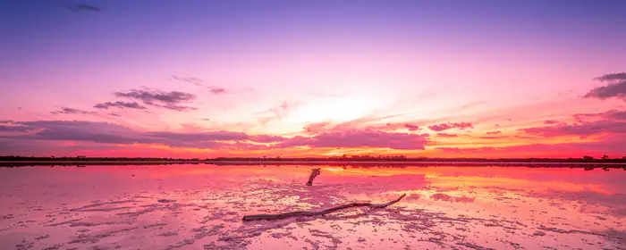 UltraWide 32:9 Reflection wallpapers (3840x1080): Australia, colorful sunset, coastline, reflection
