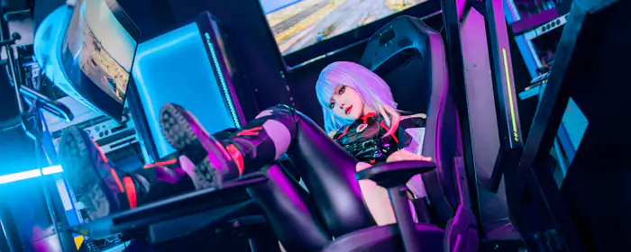 5K2K UltraWide 21:9 обои модель (5120x2160): косплей, Natsuko, Lucyna Kushinada, Киберпанк: Бегущие по краю