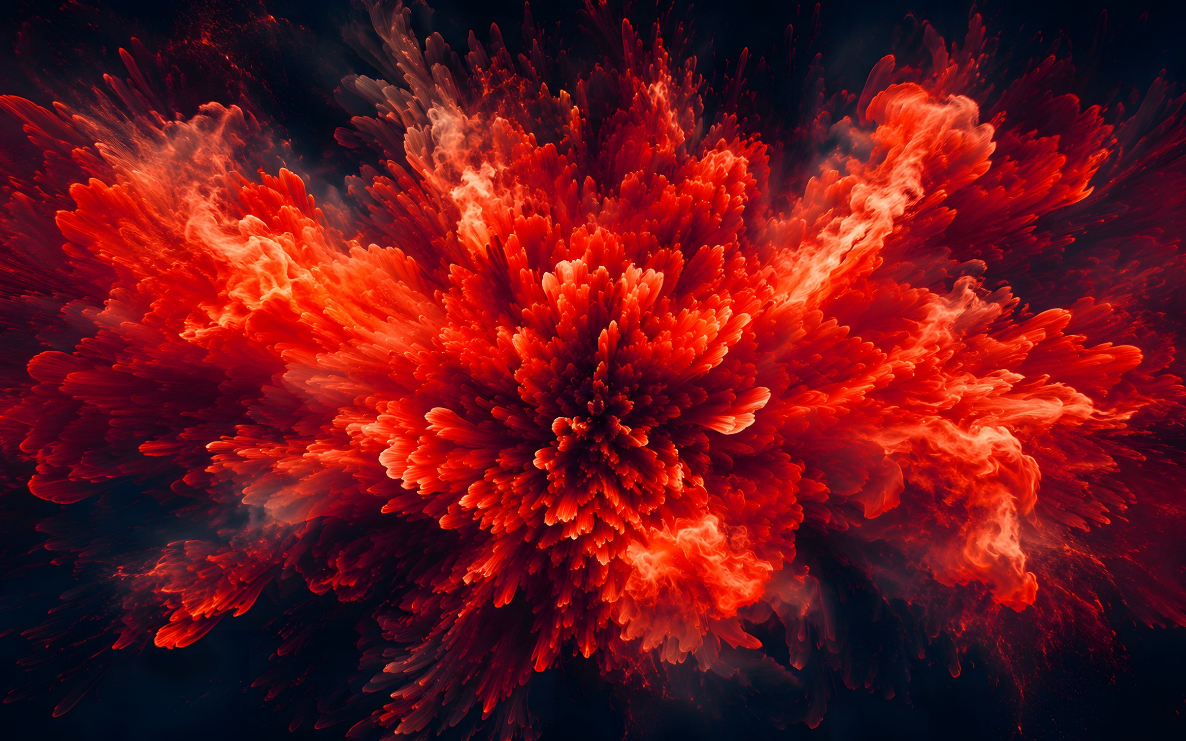Explosion of red paint - Wallpapers for MacBook Neo in 2408x1506 resolution