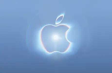 5K обои технологии (5120x2880): Apple Inc, логотип, спектр, сияние