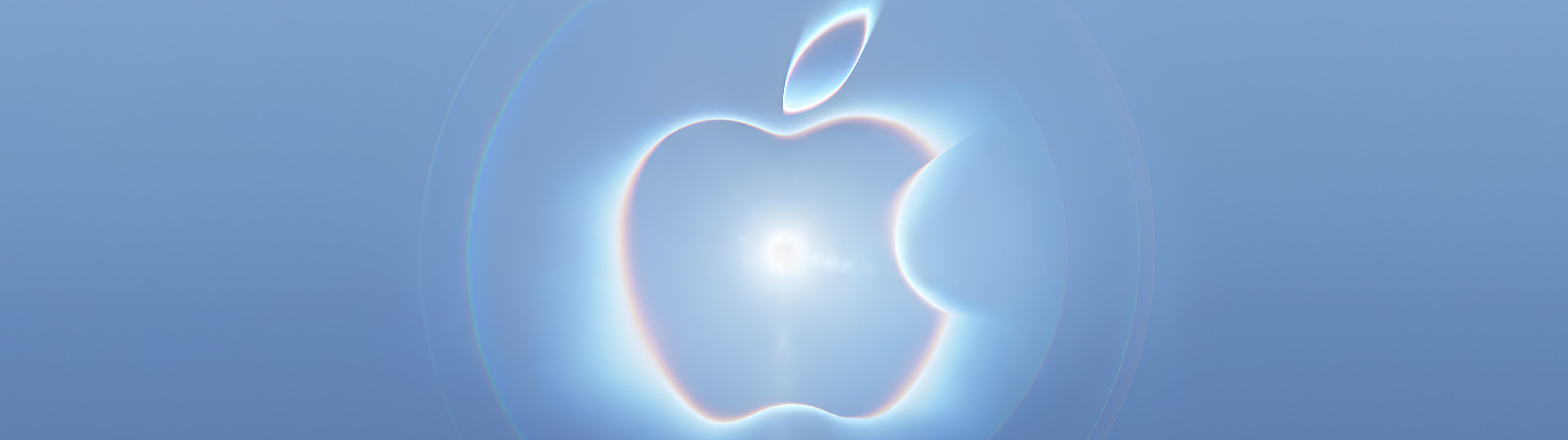 Apple Surprise and Shine 2026 logo - UltraWide 32:9 wallpapers in 5120x1440 resolution