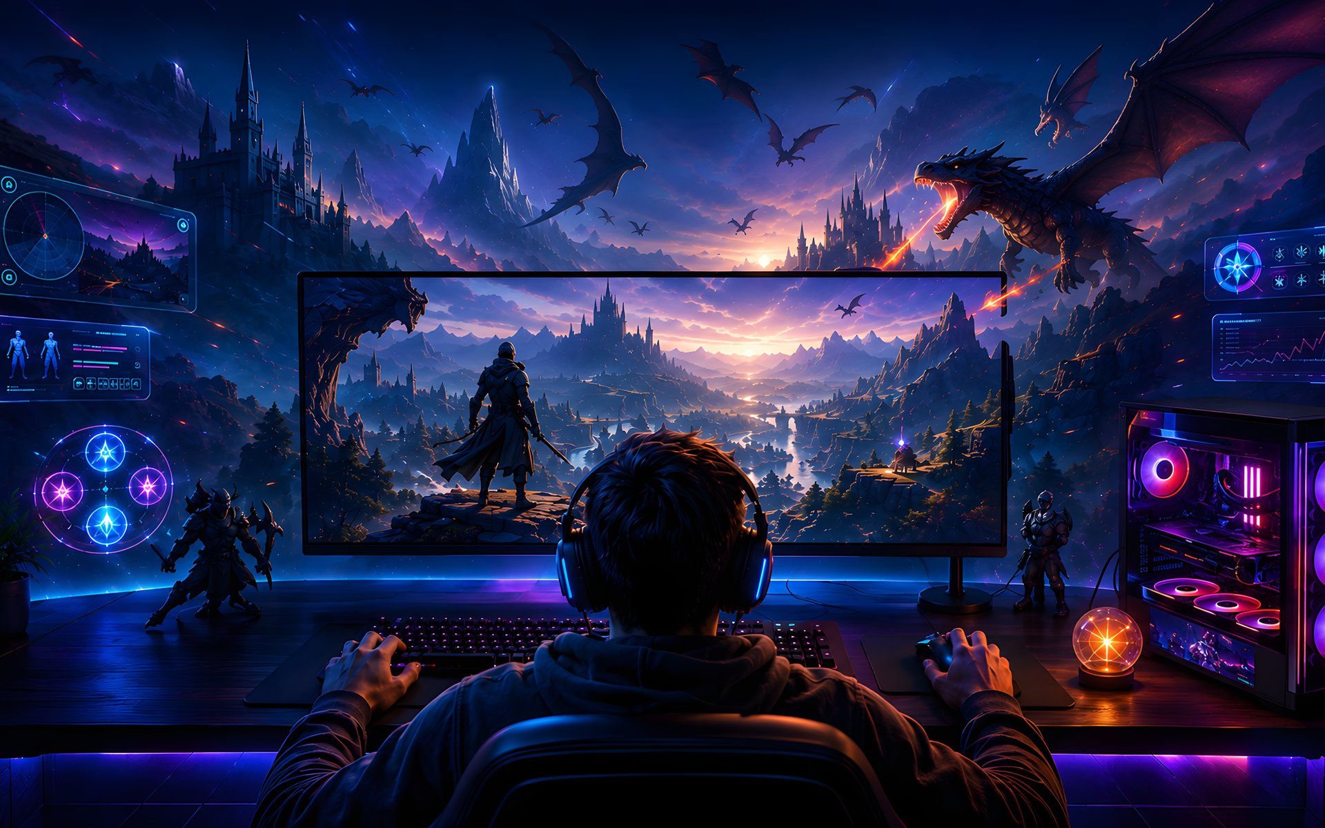 Dragon Gaming Room - WUXGA wallpapers in 1920x1200 resolution