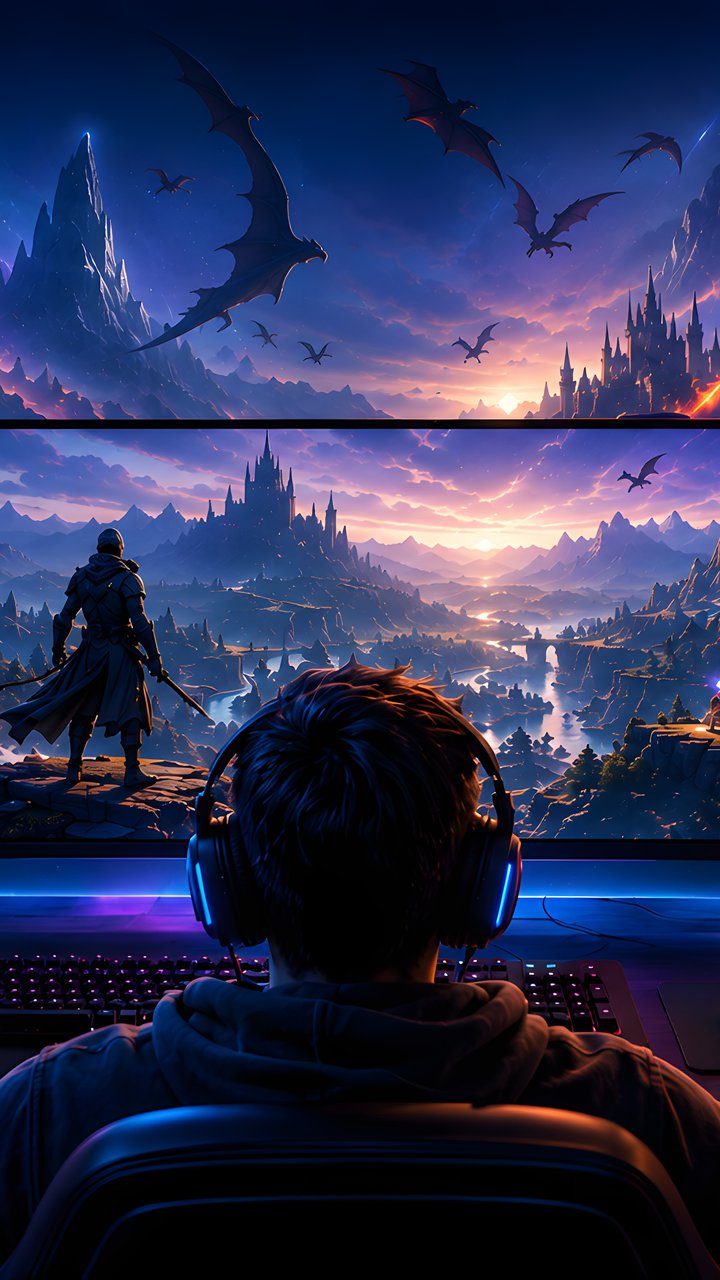 Dragon Gaming Room - Wallpapers for Samsung/LG in 720x1280 resolution