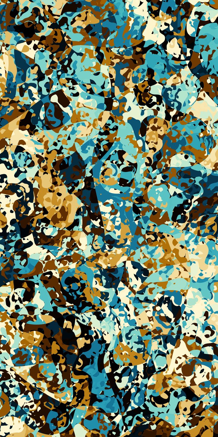 Abstract chaotic mosaic - Wallpapers for Samsung Galaxy A03s, Xiaomi Redmi 7A, POCO C3 in 720x1440 resolution