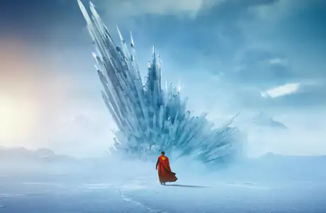 Full HD обои горизонт (1920x1080): Супермен, DC Comics, ледник, кристаллы