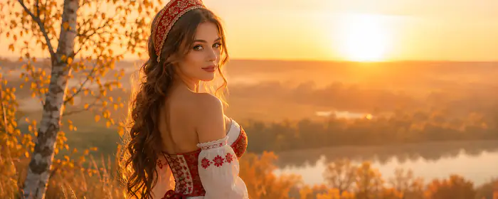 5K2K UltraWide 21:9 обои пейзаж (5120x2160): женщина, платье, река, красочный закат