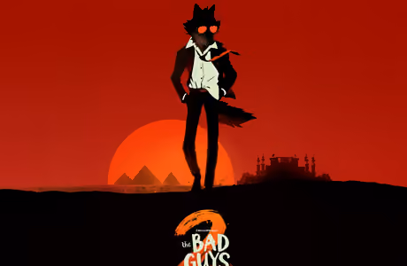 Pyramid Wallpapers for MacBook Neo (2408x1506): dreamWorks, the Bad Guys, cartoon, wolf