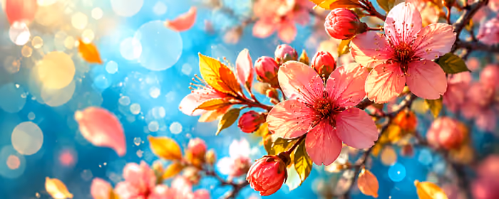 UltraWide 32:9 обои весна (3840x1080): яблоня, весна, цветы, сад
