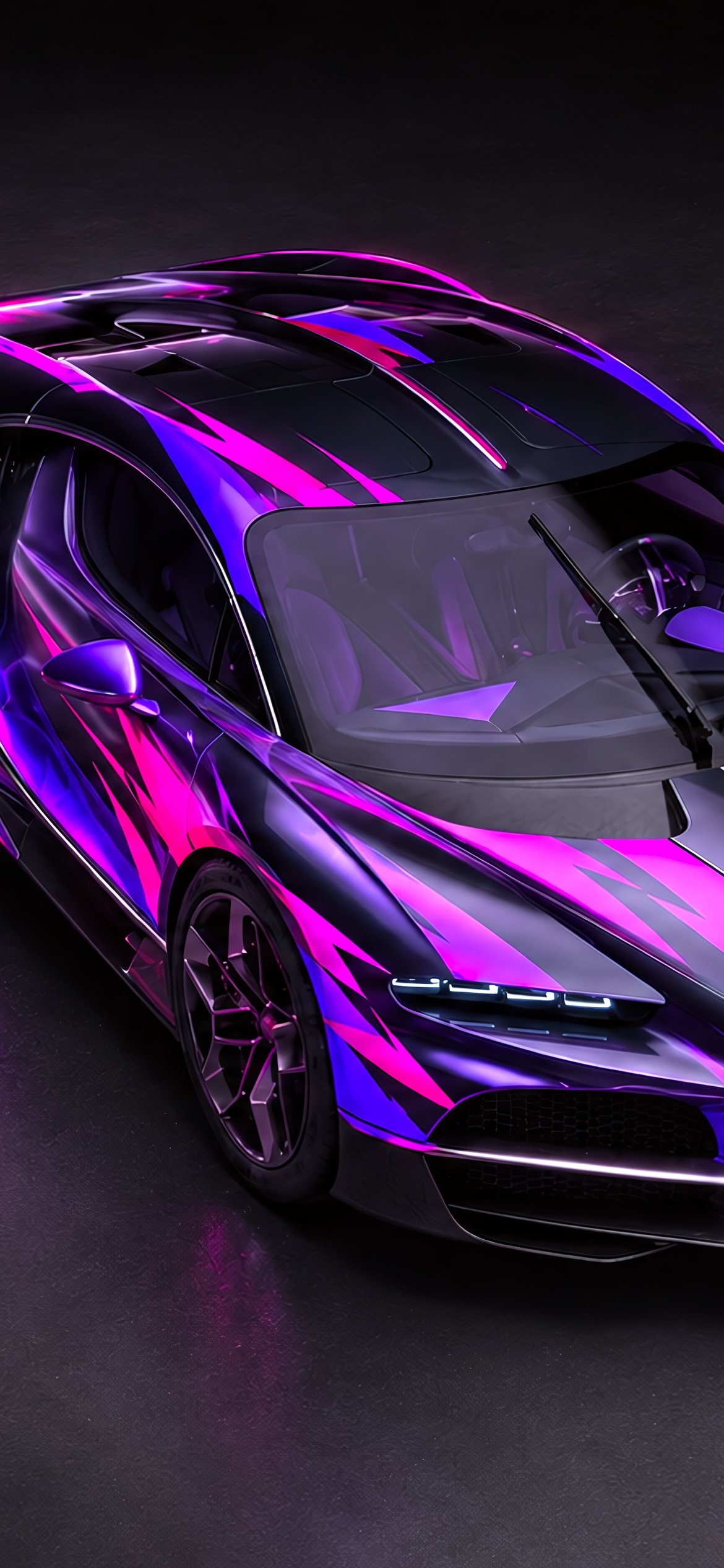 Custom Bugatti Tourbillon Hypercar - Wallpapers for iPhone 12 Pro/13 Pro/14 in 1170x2532 resolution