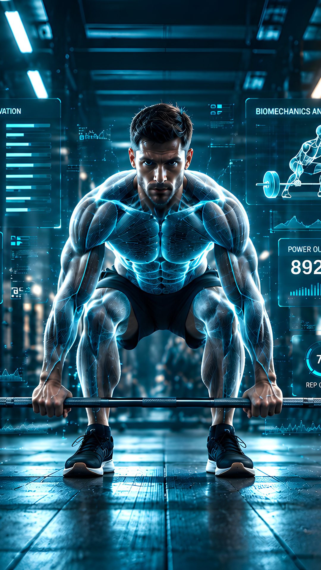 Bodybuilder Lifting the Barbell - Wallpapers for Samsung, Honor, Sony in 1080x1920 resolution