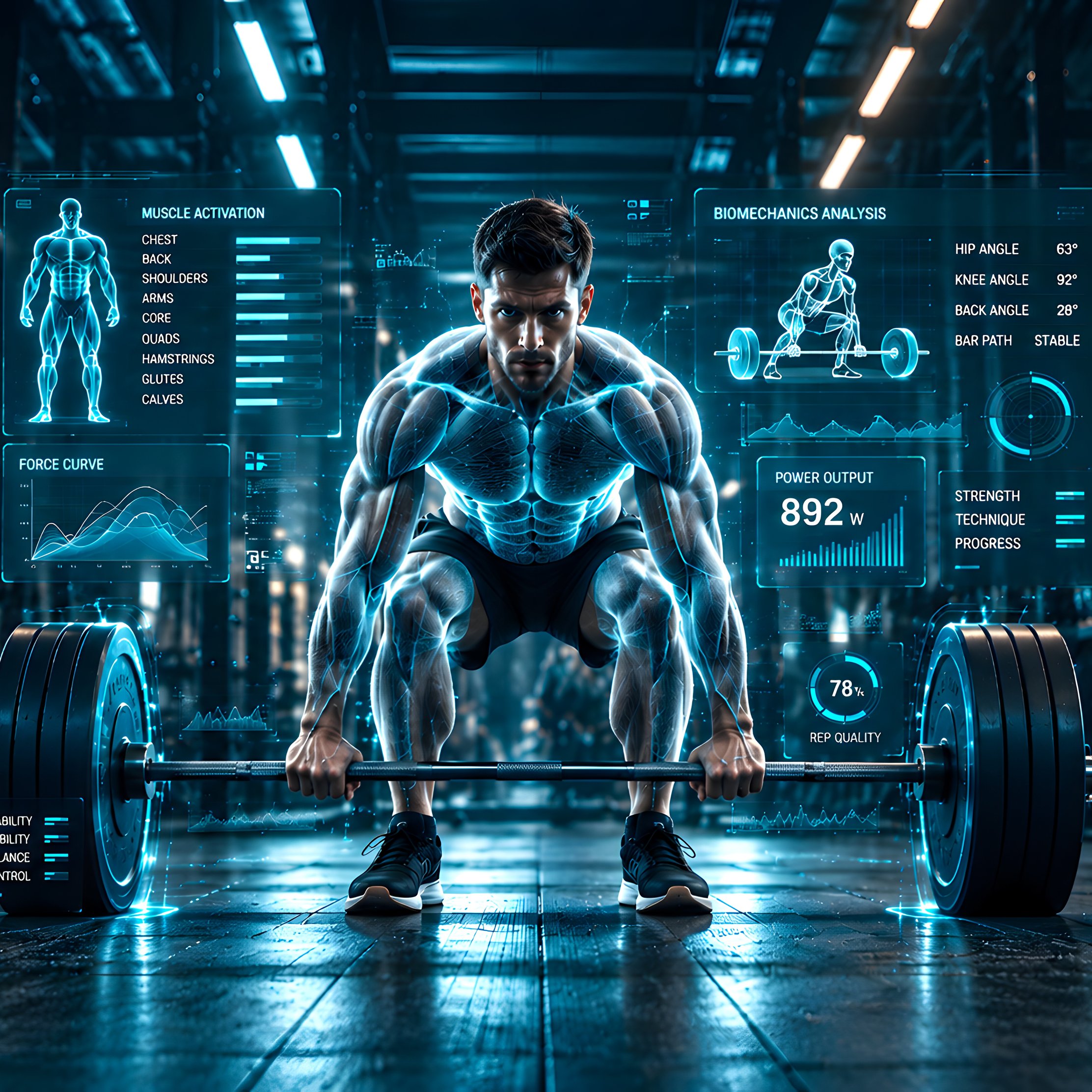 Bodybuilder Lifting the Barbell - Wallpapers for iPad Pro 10.5″ in 2224x2224 resolution