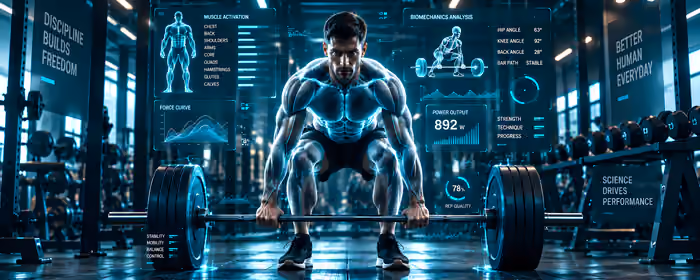 Sport wallpapers: bodybuilder, barbell, gym, hologram
