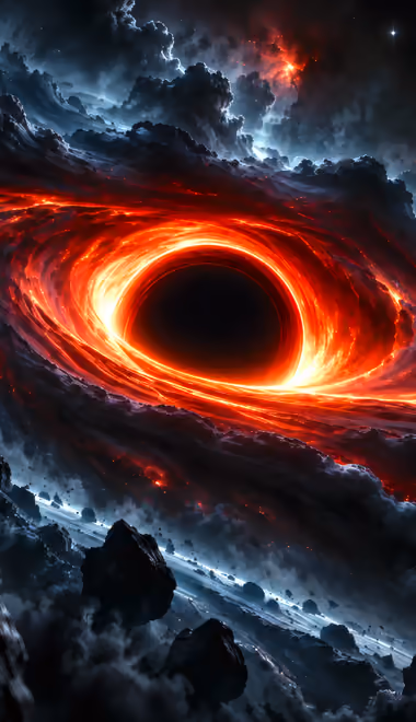 Energy Wallpapers for Xiaomi Redmi 14C, POCO C71/C75/M7, Infinix Note 8 (720x1640): black hole, accretion disk, nebula, event horizon