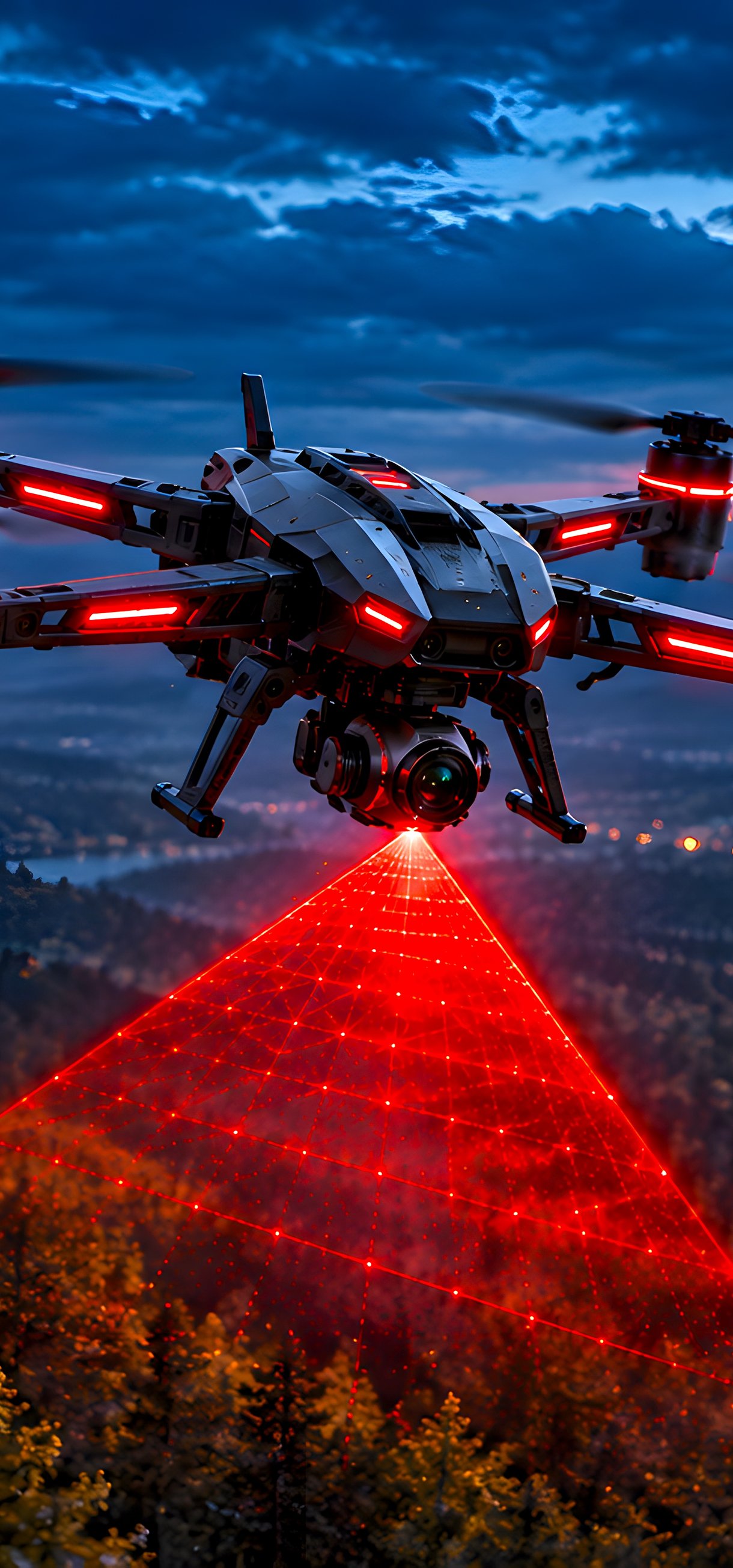 Search quadcopter over the forest - Wallpapers for Xiaomi 17/17 Pro in 1220x2608 resolution
