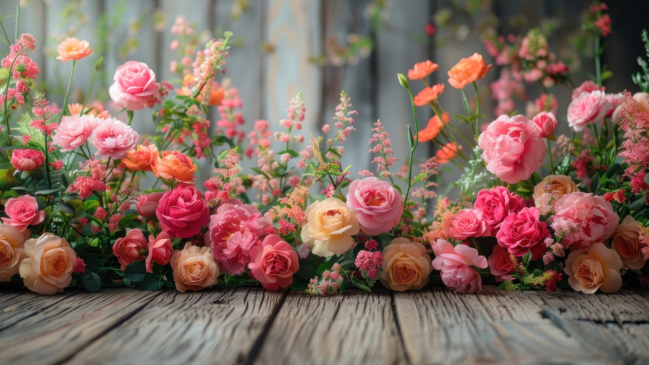 Delicate Pink Rose Arrangement - HDV 720p wallpapers in 1280x720 resolution