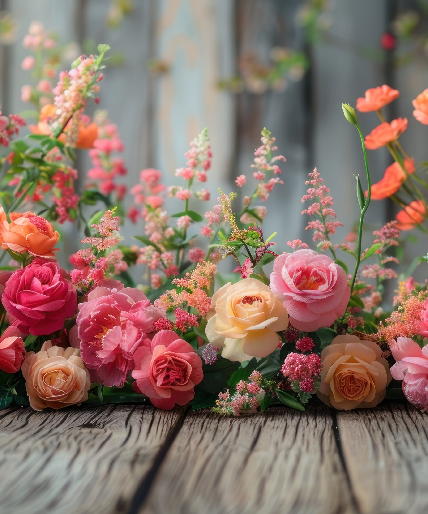 Delicate Pink Rose Arrangement - Wallpapers for Samsung Galaxy Z Fold4/Z Fold5/Z Fold6 in 1812x2176 resolution