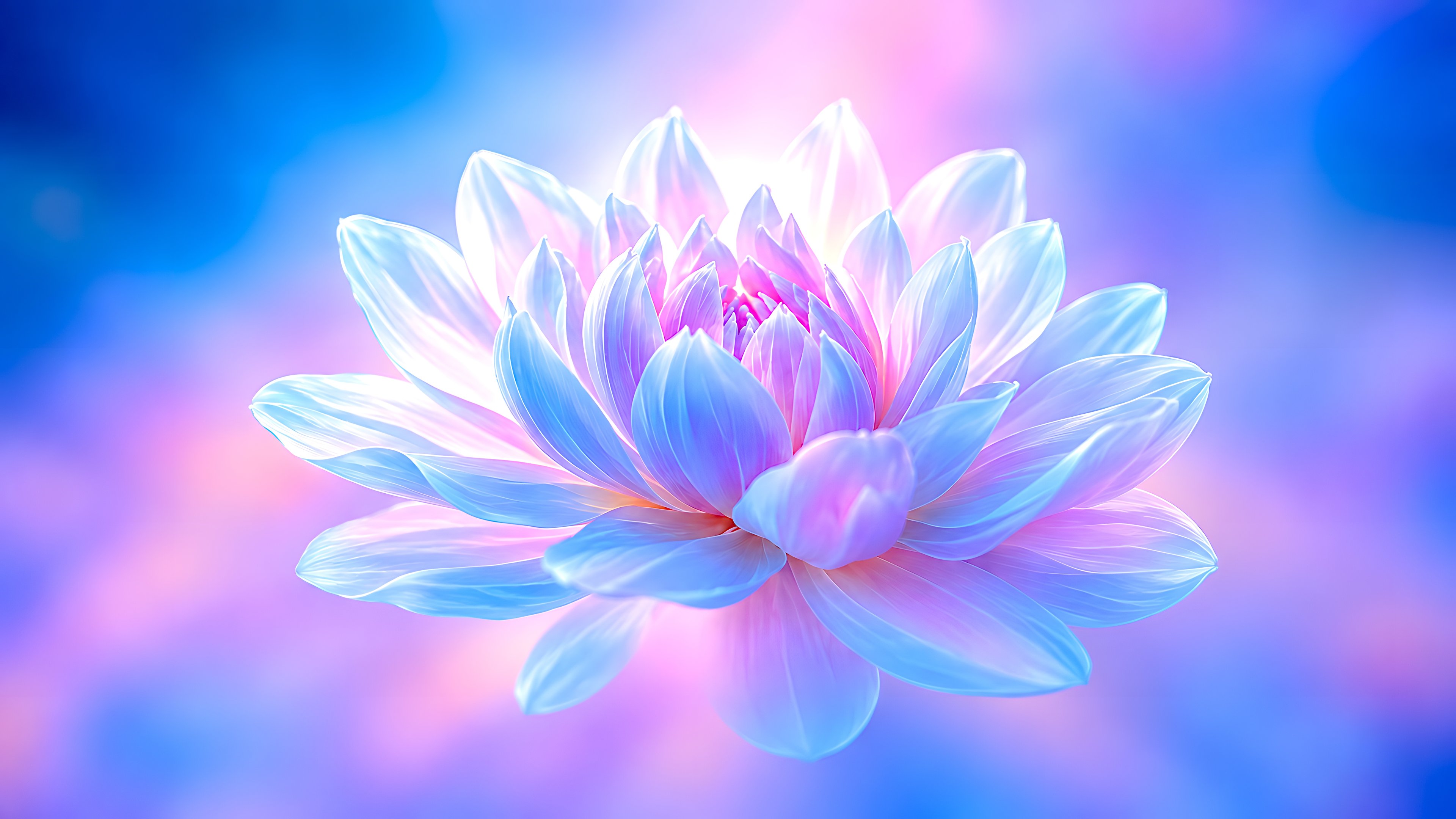 Lush White Flower in a Close-Up - 4K PC Wallpapers in 3840x2160 resolution