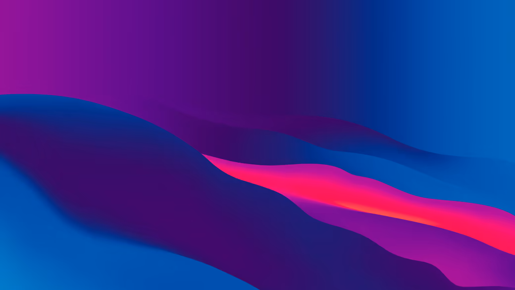 Abstract flowing waves in vibrant colors — desktop and phone wallpaper, free download