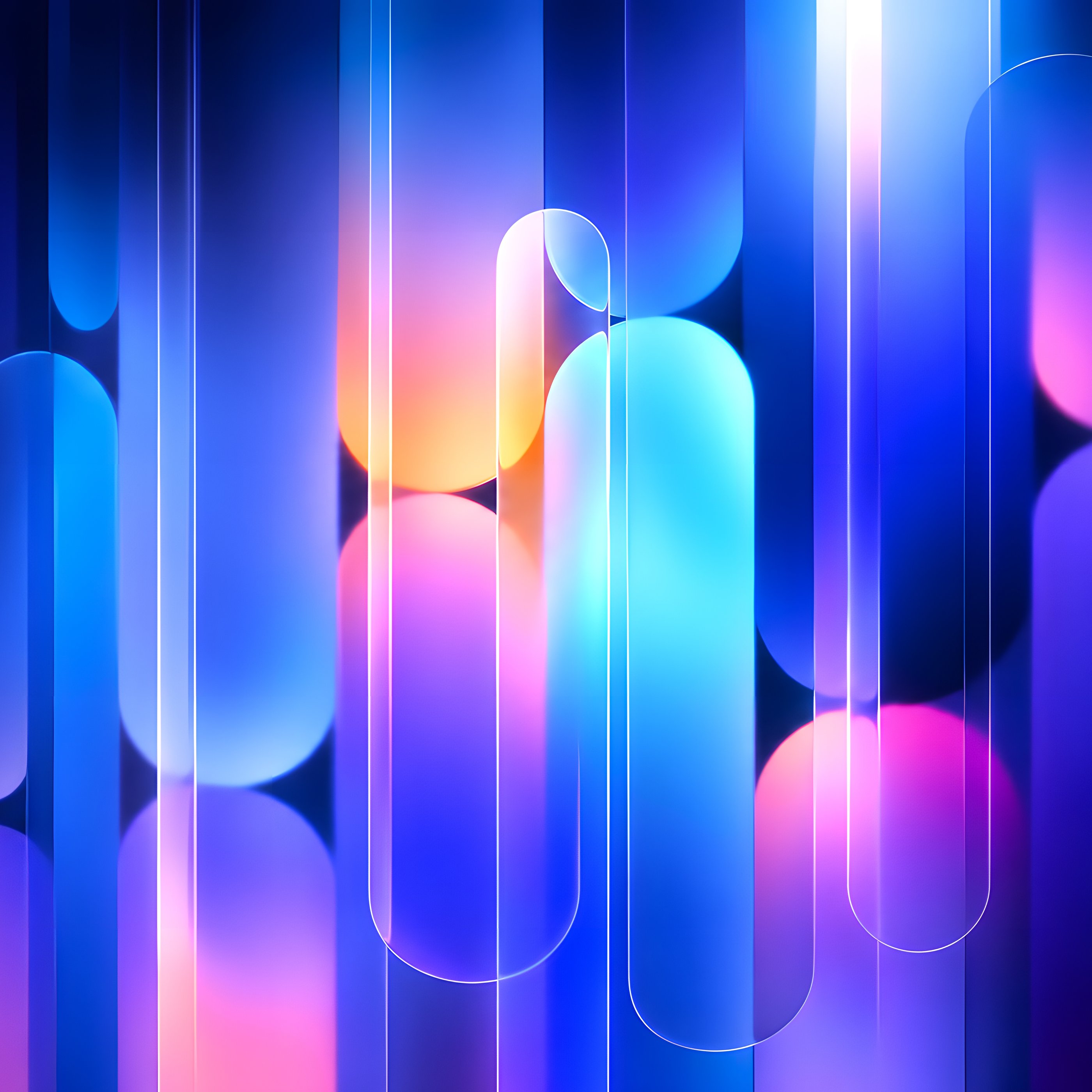 Neon Gradient Capsules - Wallpapers for Samsung Galaxy Tab S9+ in 2800x2800 resolution