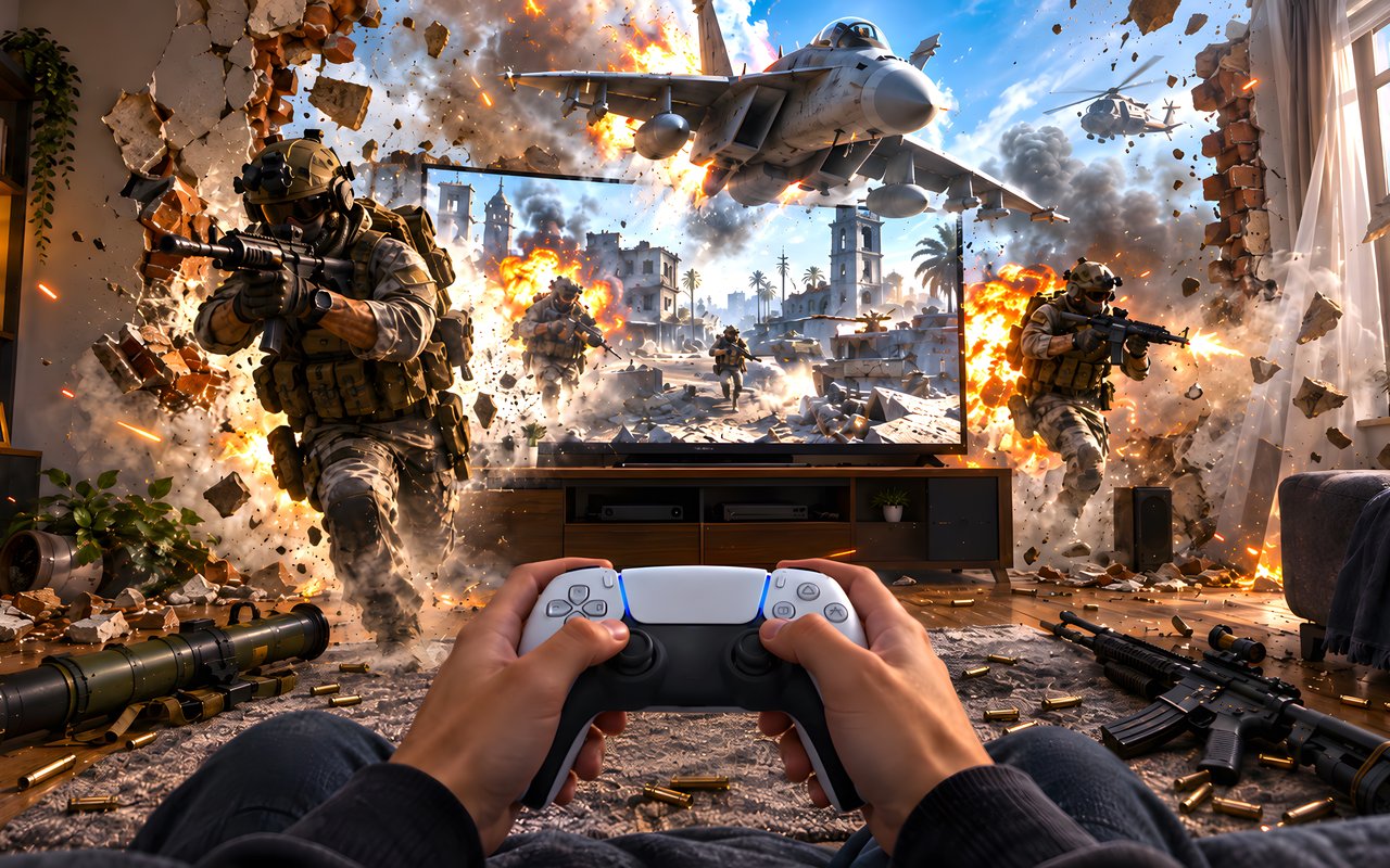 Battlefield прорывается сквозь экран - WXGA_1280 обои в разрешении 1280x800