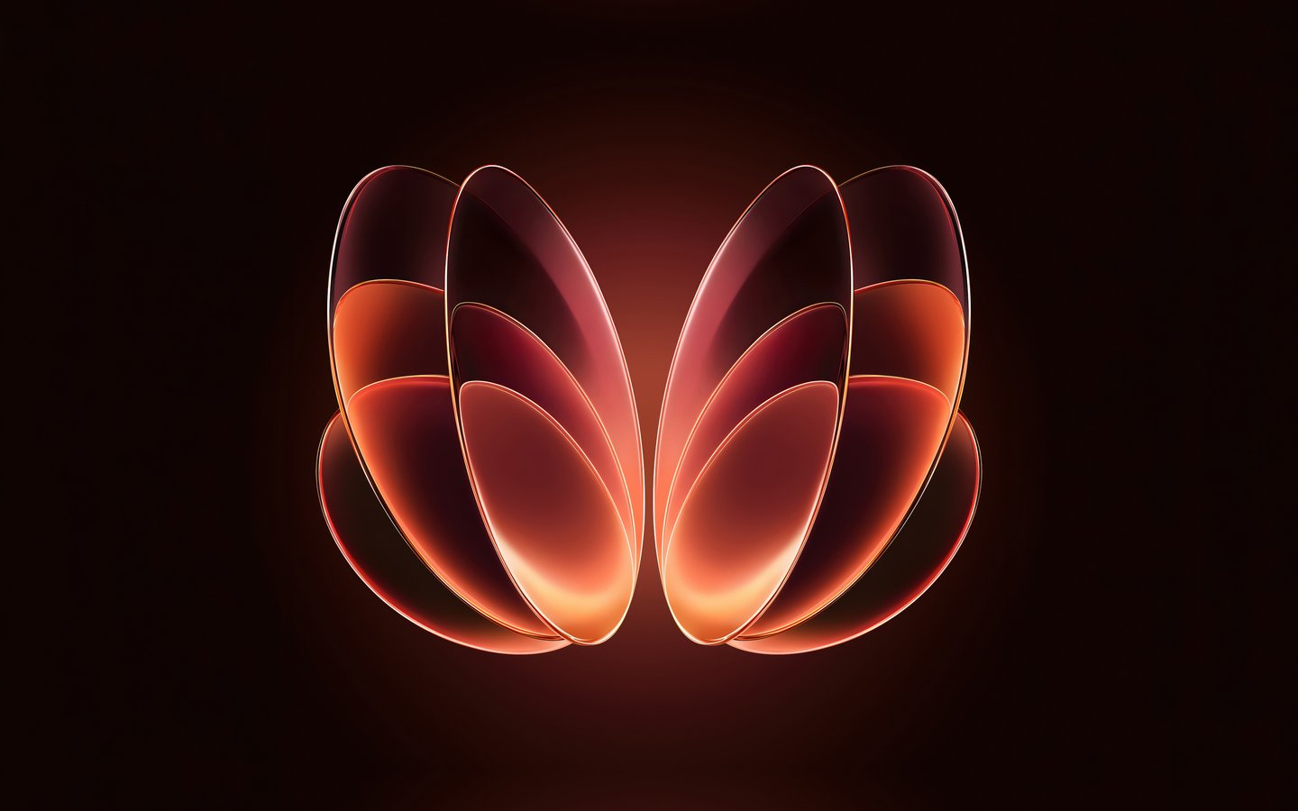 Glowing Geometric Petal Abstraction - WSXGA wallpapers in 1440x900 resolution