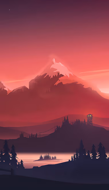 Nature wallpapers: mountains, sunset, lake, forest