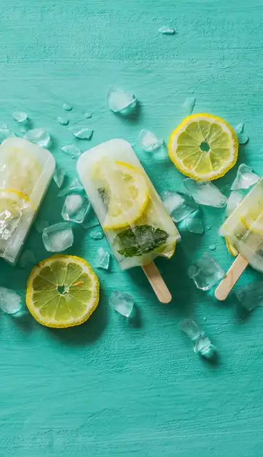 Wallpapers for Samsung Galaxy A13/A14/A53, Realme 12 Pro 5G, POCO M5 (1080x2408): ice cream, lemon, citrus, ice