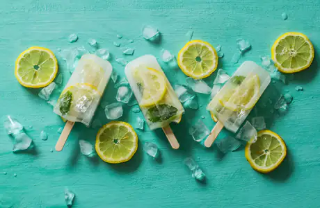 Food wallpapers: ice cream, lemon, citrus, ice