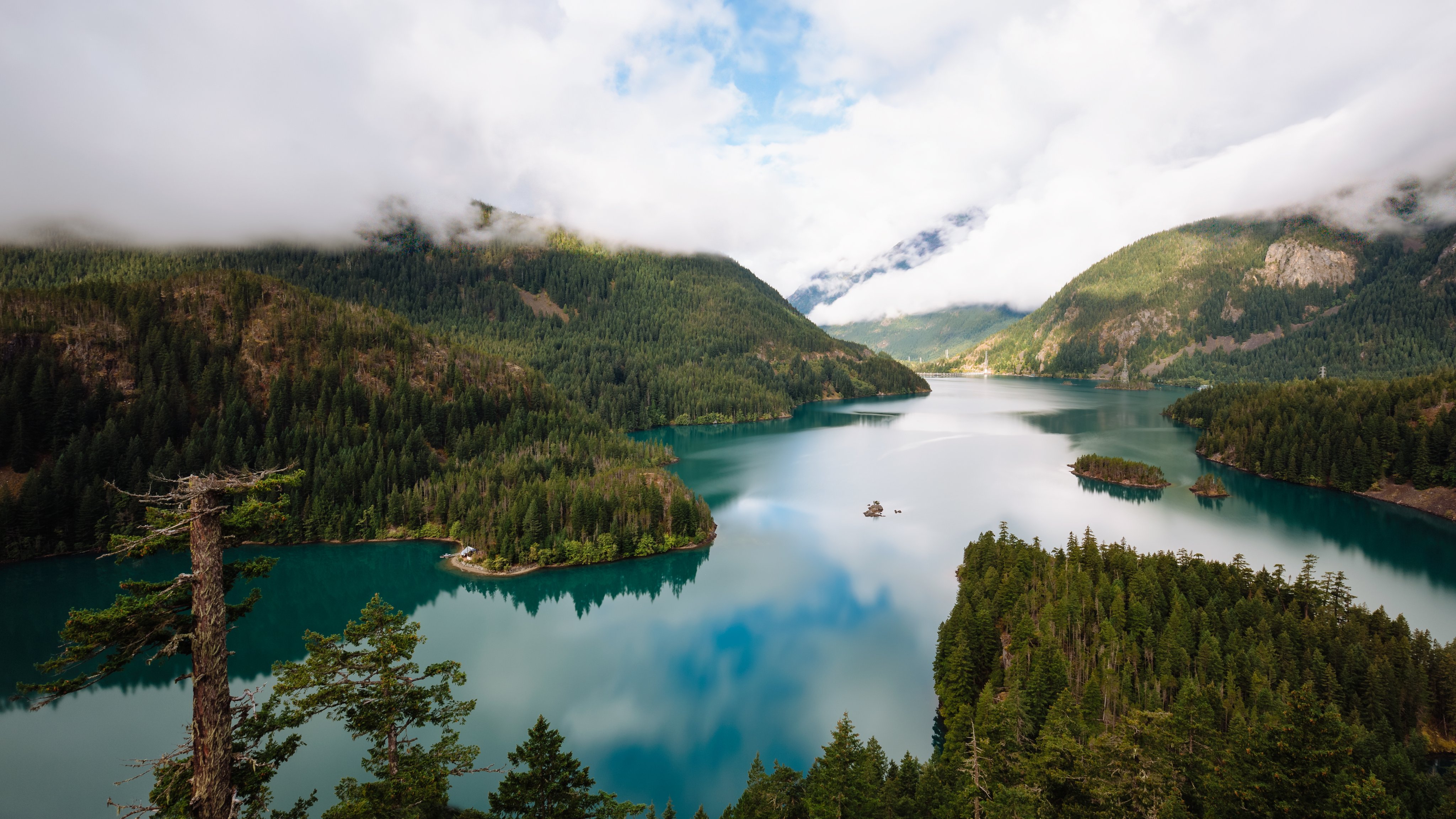 North Cascades Mountain Landscape - Wallpapers for Apple iMac 21.5″ in 4096x2304 resolution