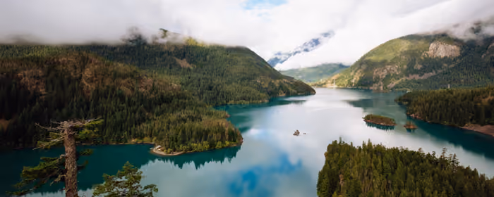 Nature wallpapers: North Cascades, lake, mountains, reflection