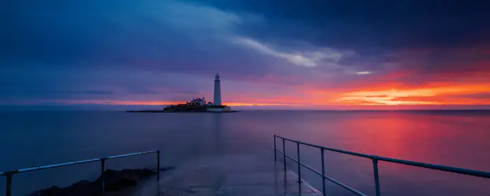 5K2K UltraWide 21:9 Landscape wallpapers (5120x2160): sunset, lighthouse, sea, coast