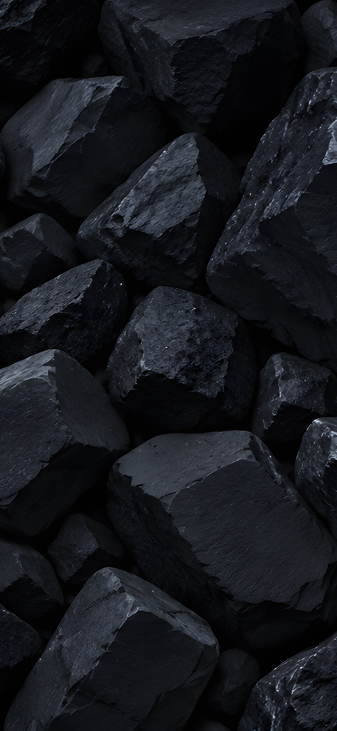 Dark Stones with Rough Texture - Wallpapers for iPhone 12 Pro/13 Pro/14 in 1170x2532 resolution